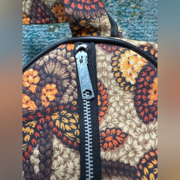 Vintage NPC 60/70s fabric flower power travel toiletries bag - Picture 3 of 9